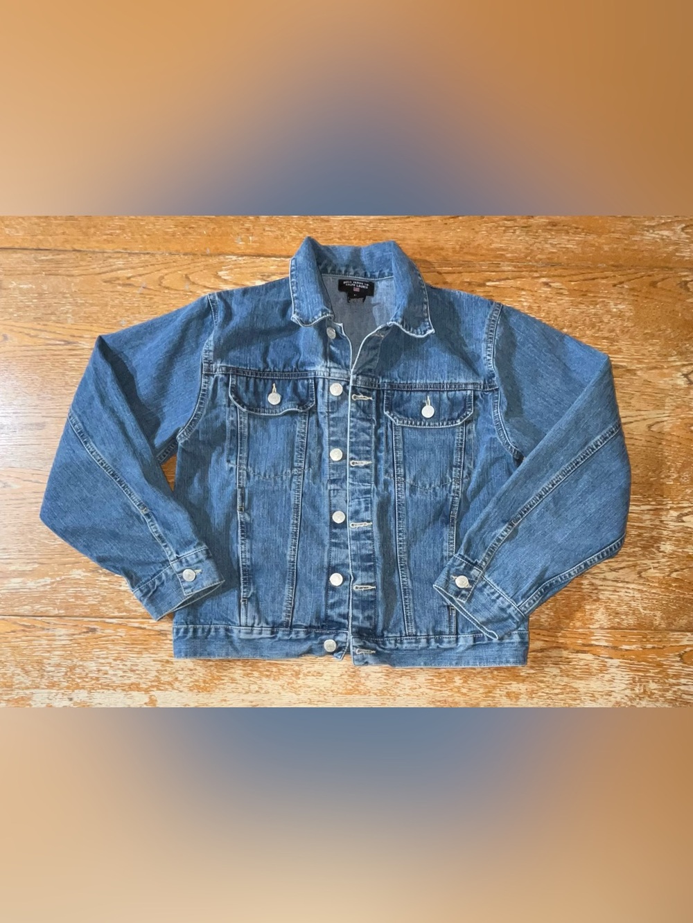 Vintage Polo Jeans Co Ralph Lauren Denim Trucker Jacket Size medium Womans